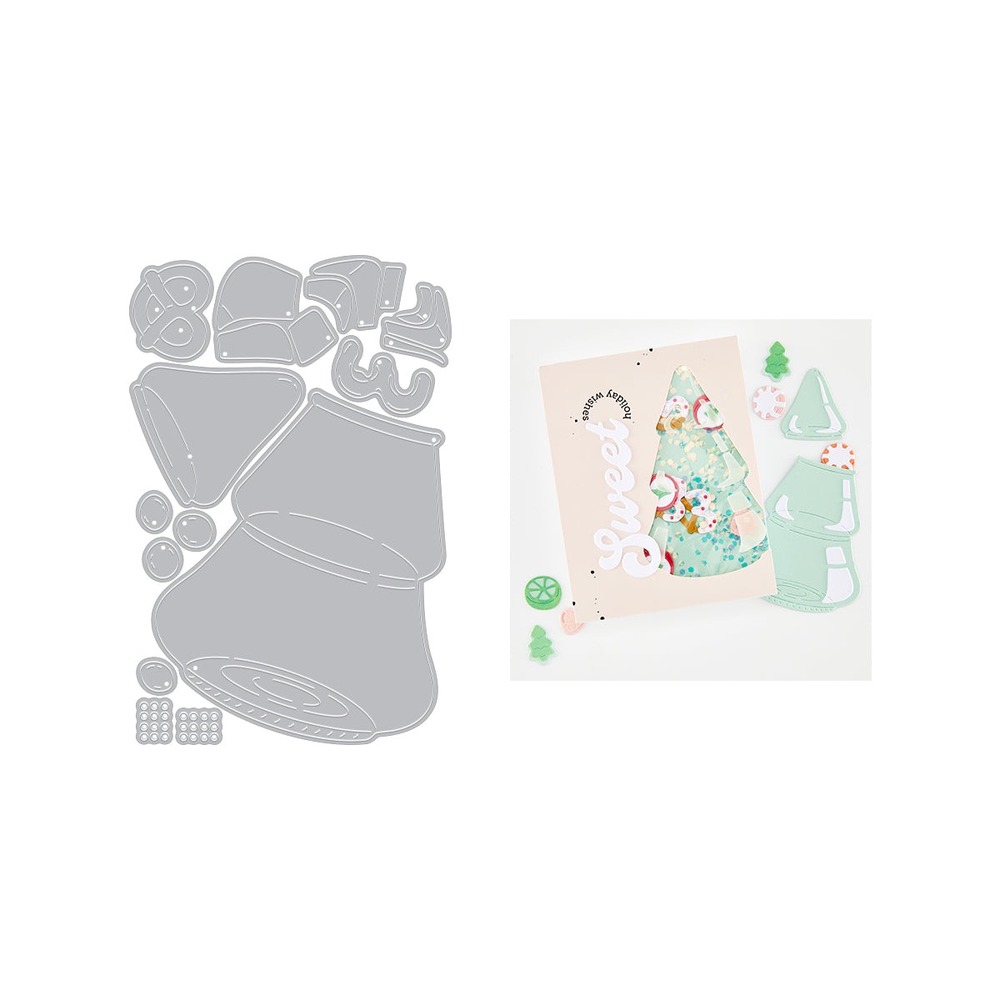 Hero Arts 聖誕樹糖果罐刀模組 Christmas Tree Candy Jar