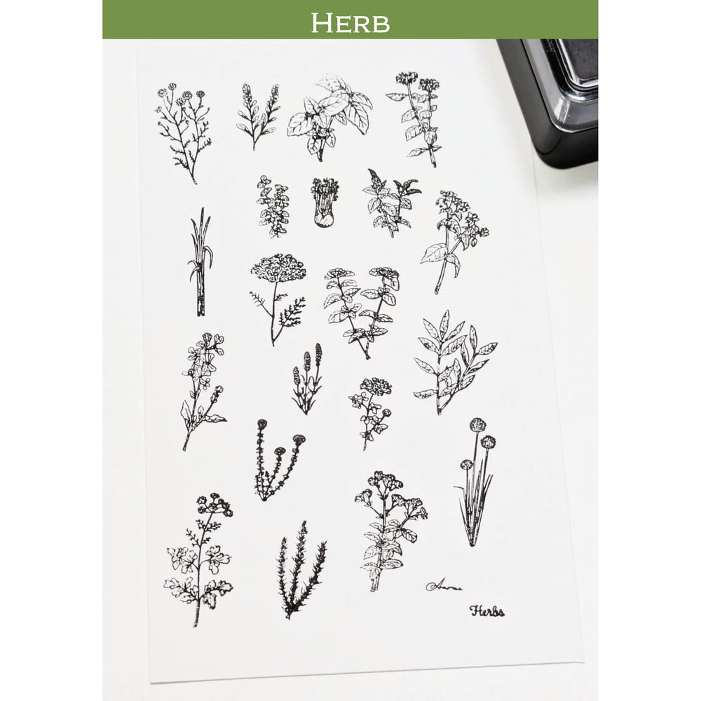 miniature 迷你水晶印章 香草植物 Herb ハーブ