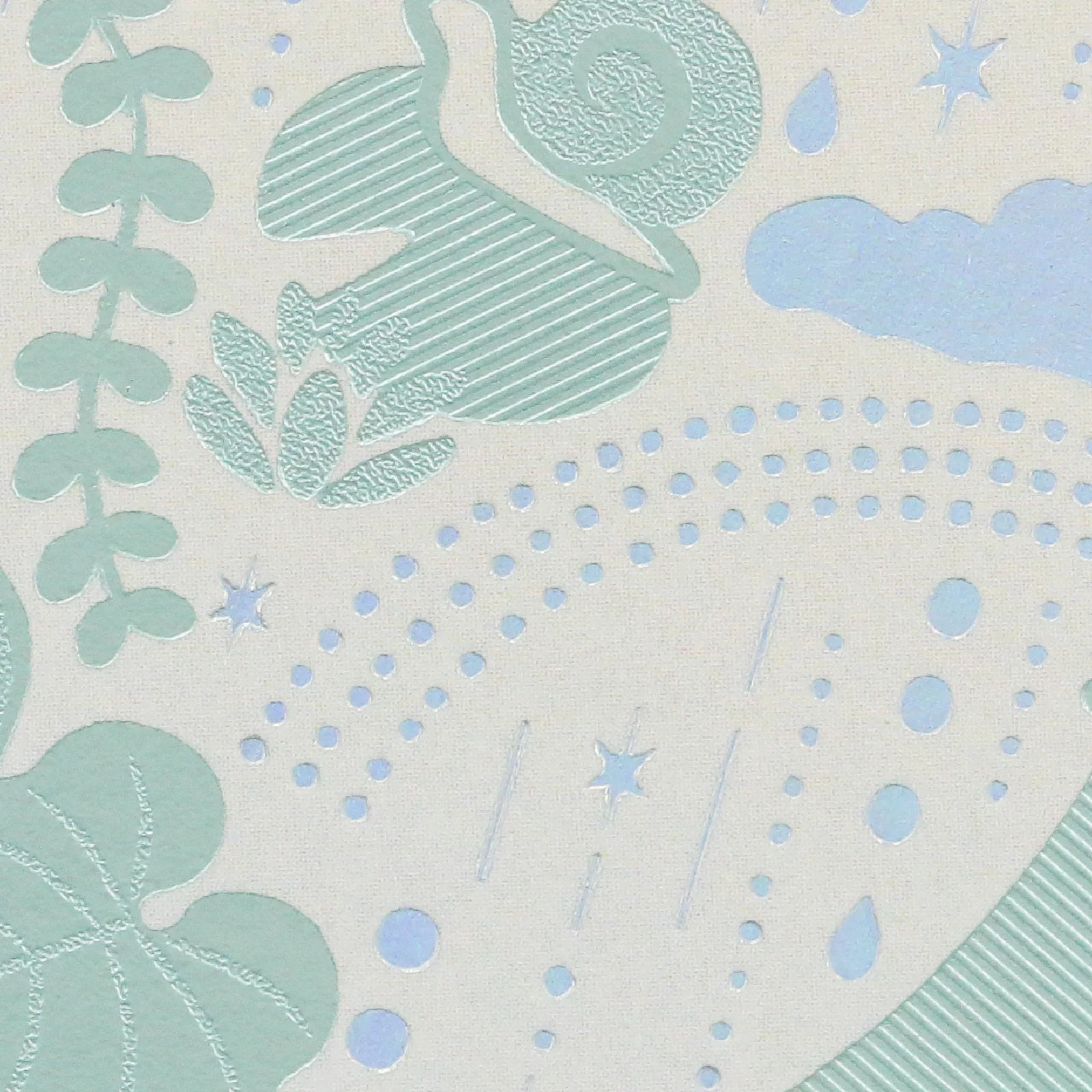 ROKKAKU 日本絕美燙金明信片 日常小確幸 Rainy Day