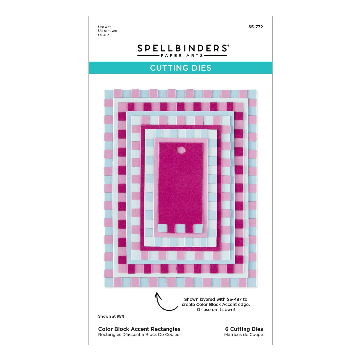 Spellbinders 色塊矩形框刀模組 Color Block Rectangles