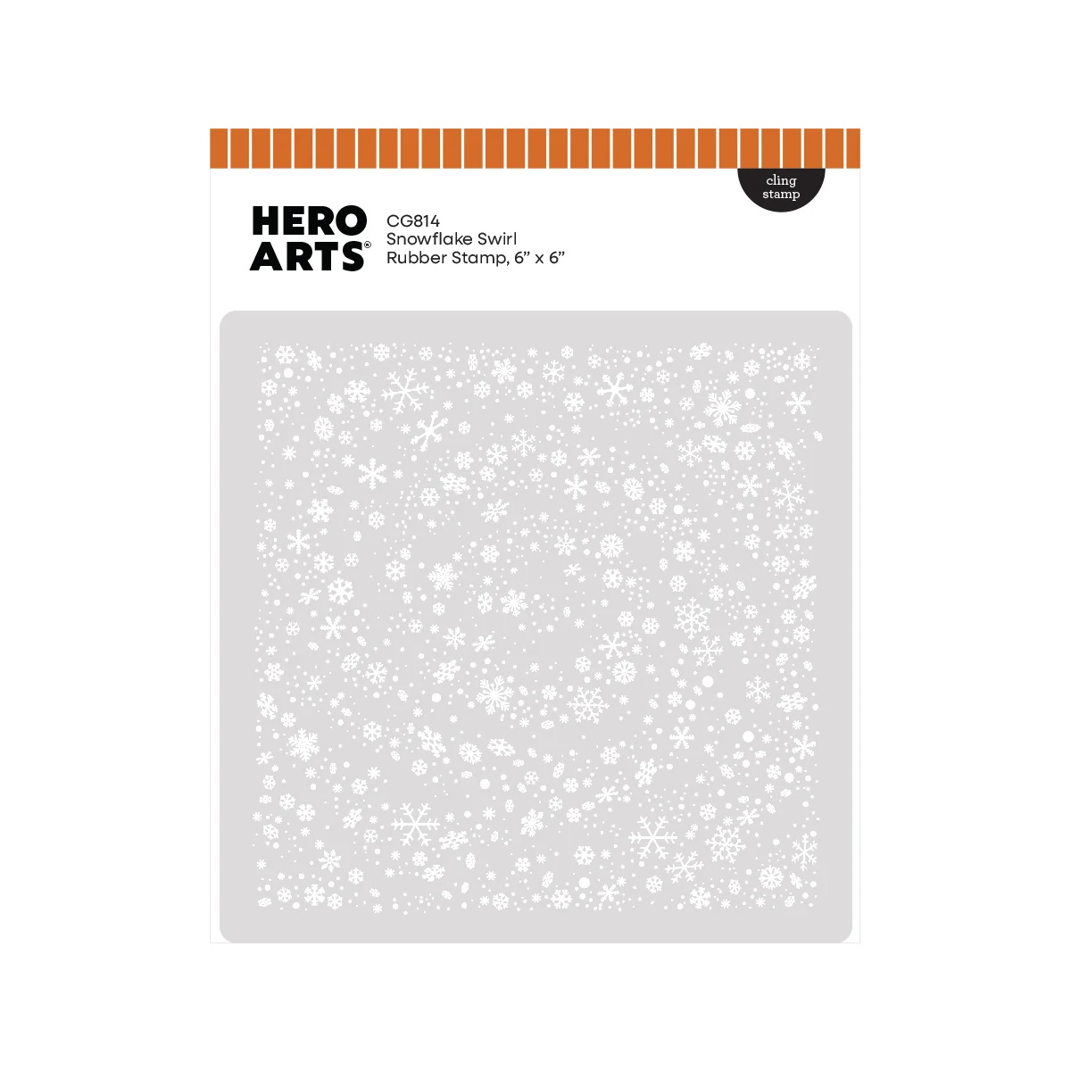 Hero Arts 漫天雪花大圖背景印章 Snowflake Swirl