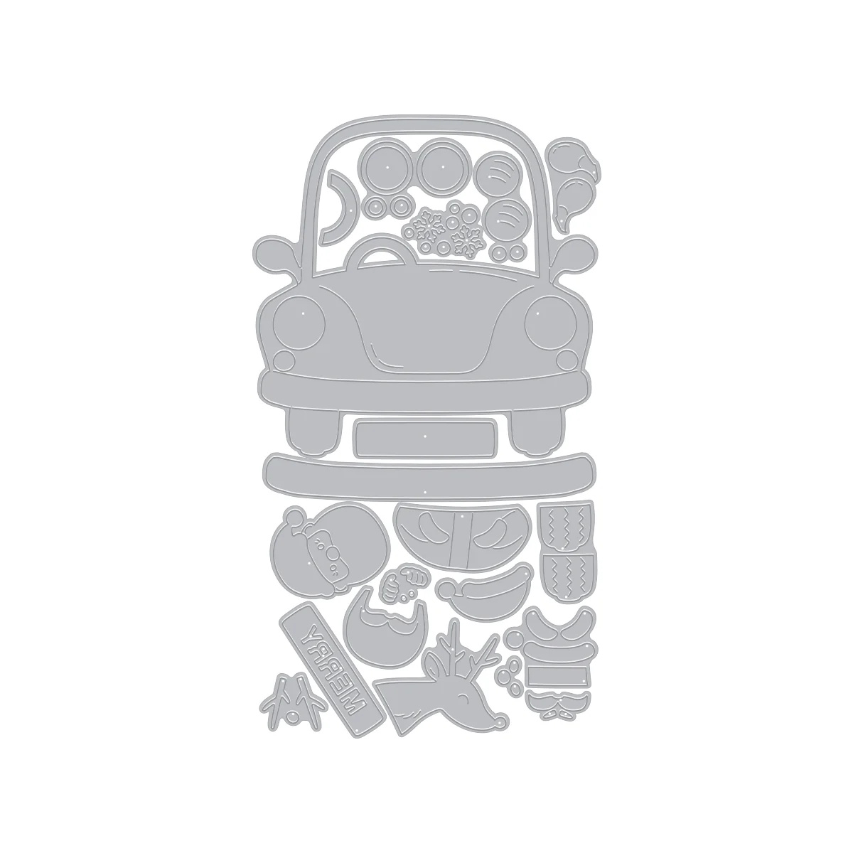 Hero Arts 復古小汽車刀模組 Beep Beep