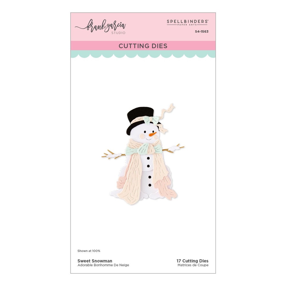 Spellbinders 粉嫩聖誕甜心雪人刀模組 Sweet Snowman