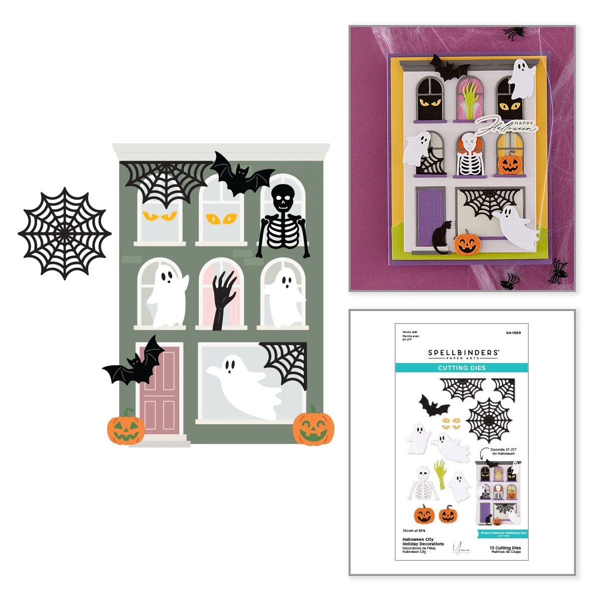 Spellbinders 萬聖節城市佈置刀模組 Halloween City Holiday