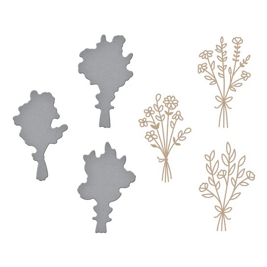 Spellbinders 為你送花燙金版和刀模組合 Flowers for You Glimmer Hot Foil Plate & Die Set