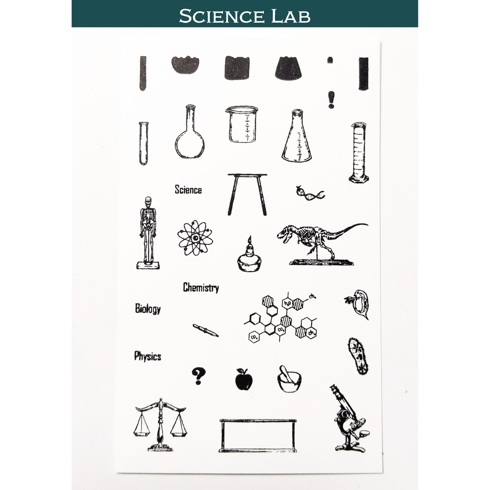 miniature 迷你水晶印章 理科室 Science Lab
