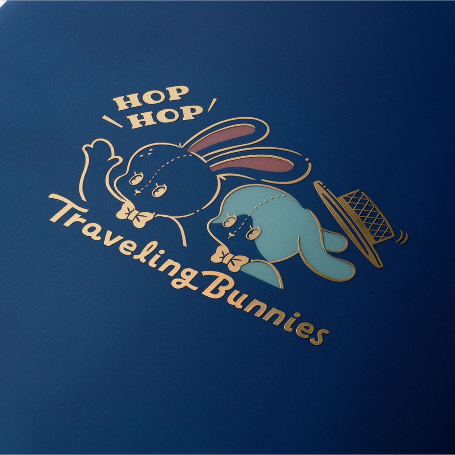 ROKKAKU ob1toy A5 雙層資料夾「Binky TRIP 兔兔旅行」｜日本製