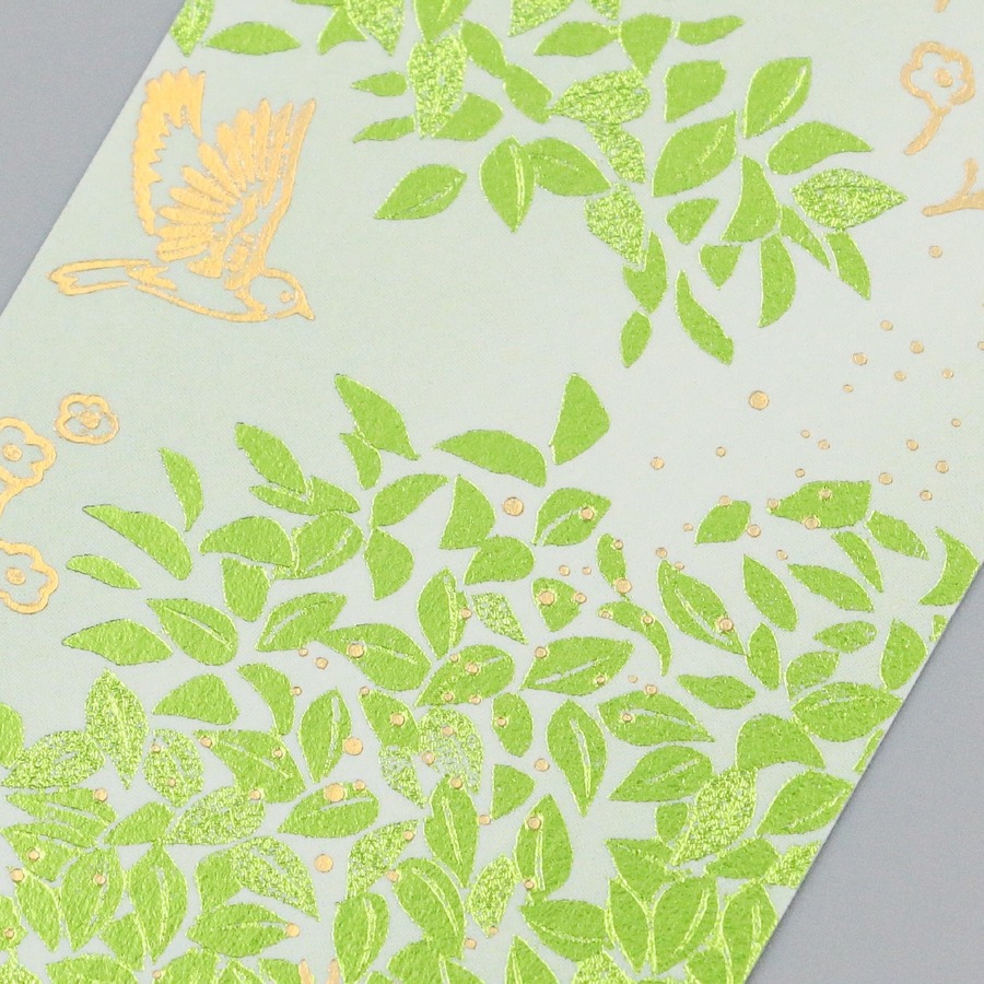 ROKKAKU 日本絕美燙金書籤 日常小確幸 Sunlit Leaves