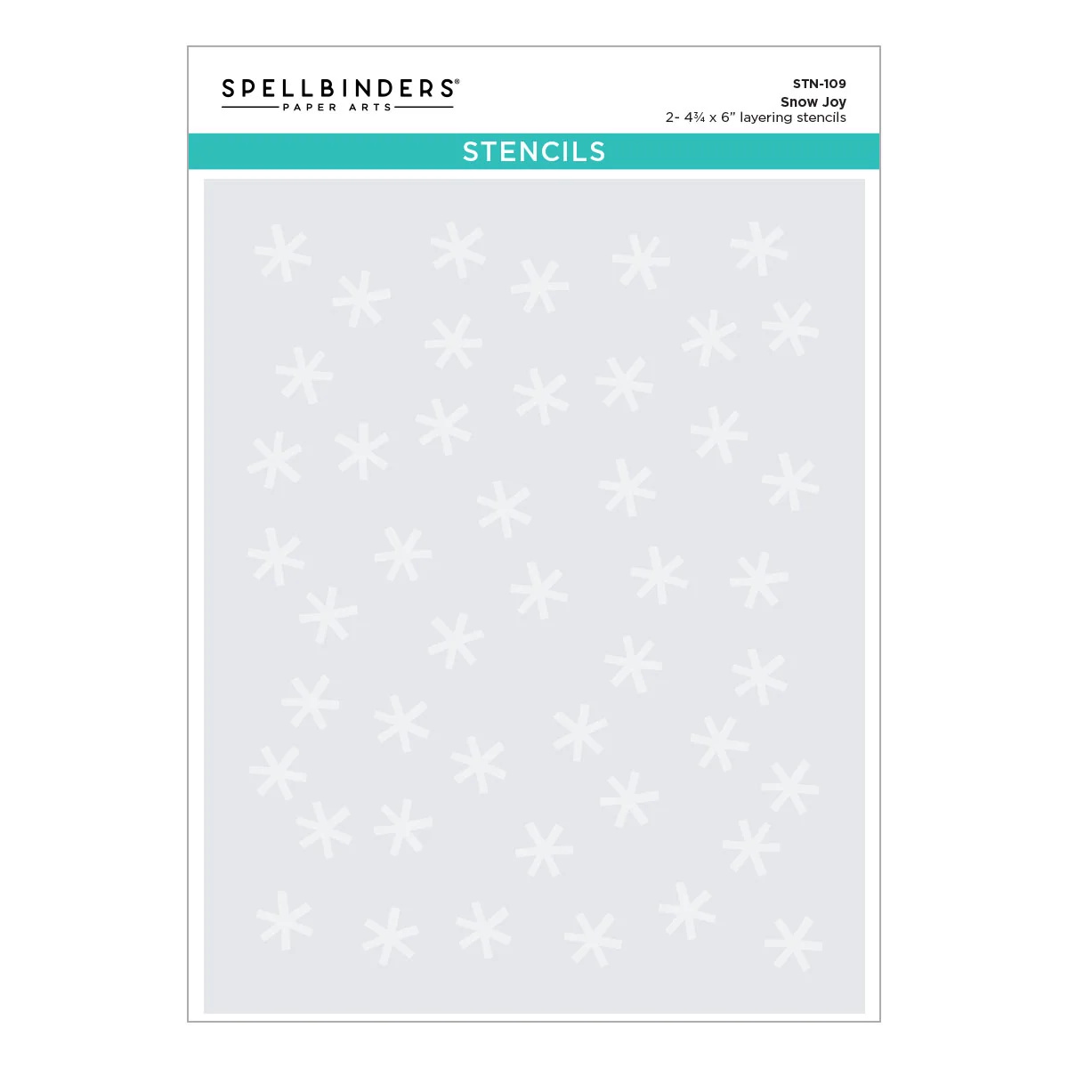 Spellbinders 繽紛雪花分層型版 Snow Joy