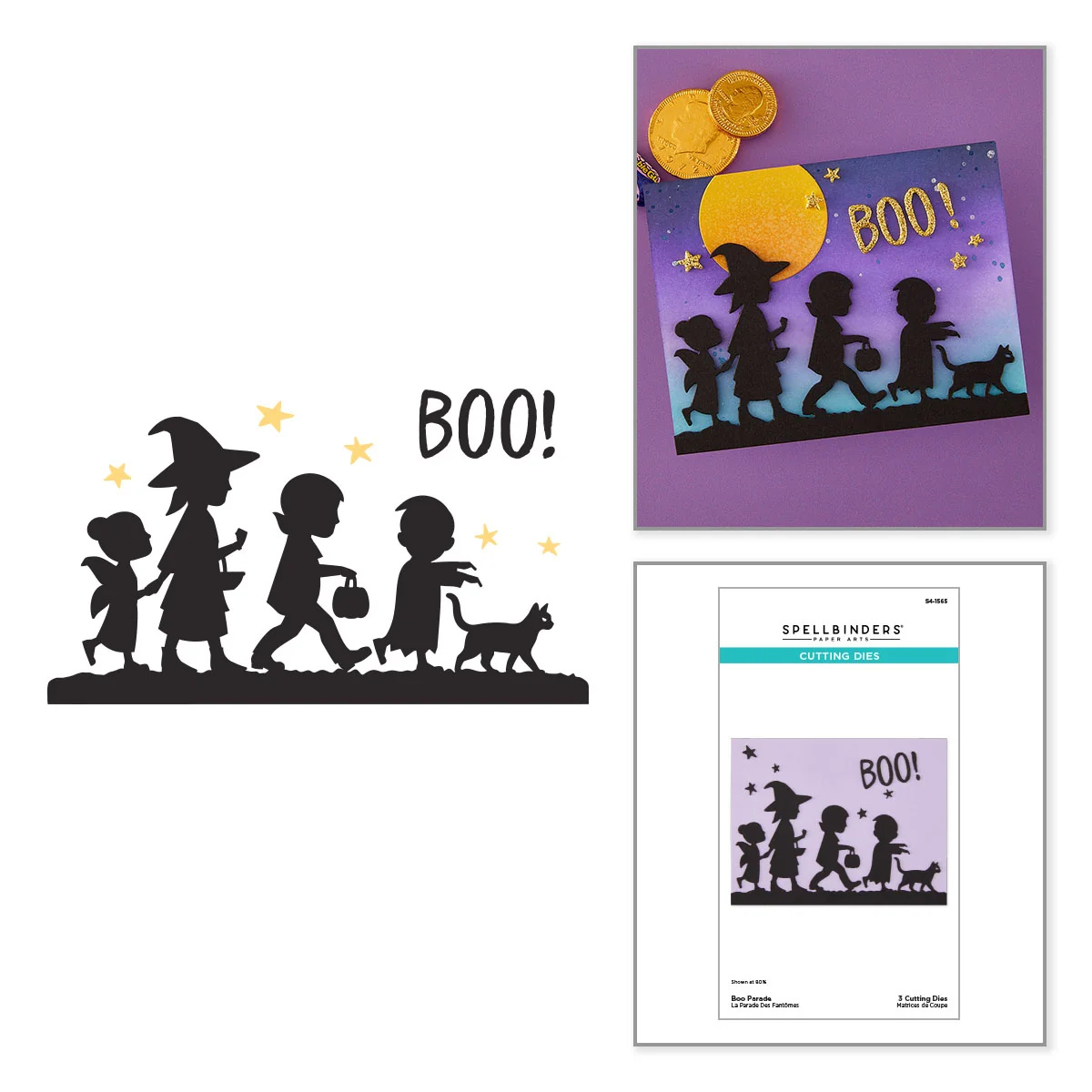 Spellbinders 萬聖遊行剪影刀模組 Boo Parade