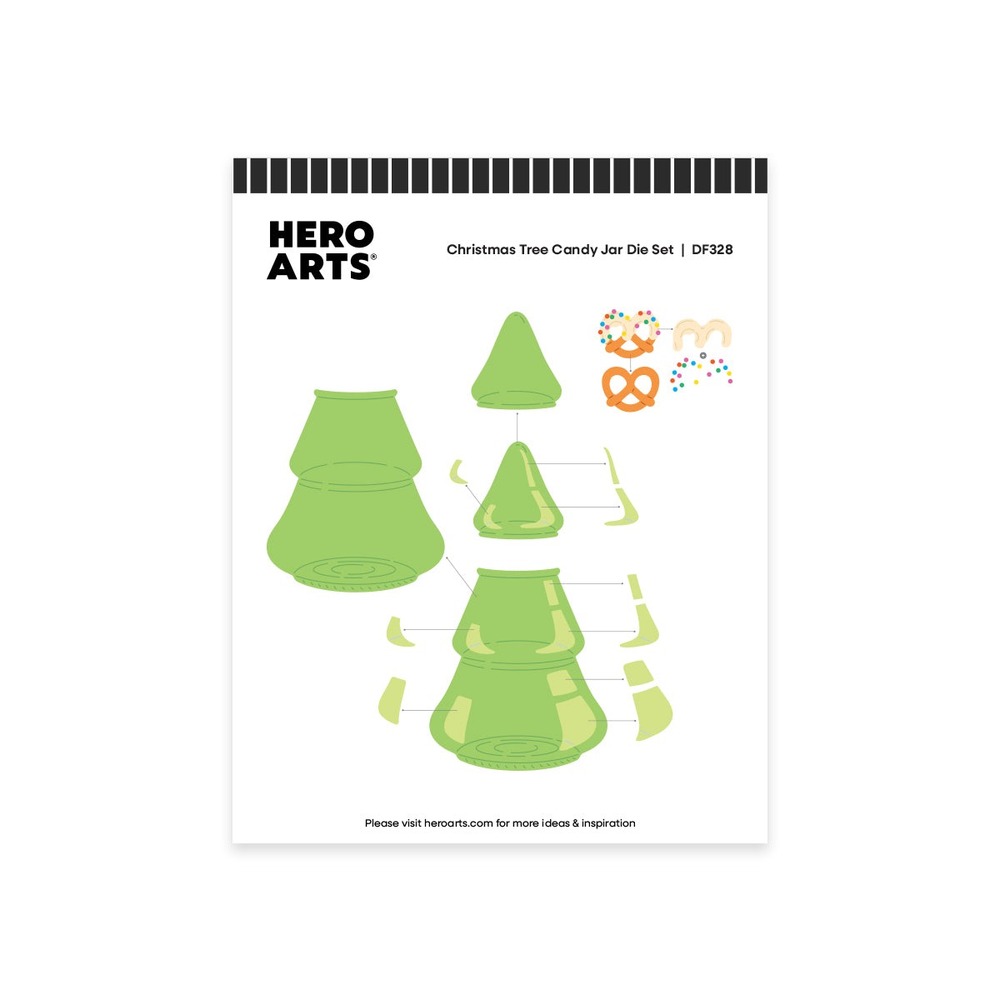 Hero Arts 聖誕樹糖果罐刀模組 Christmas Tree Candy Jar
