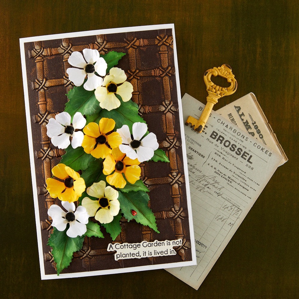 Spellbinders 黑眼蘇珊藤立體花朵刀模組 Black-Eyed Susan Vine