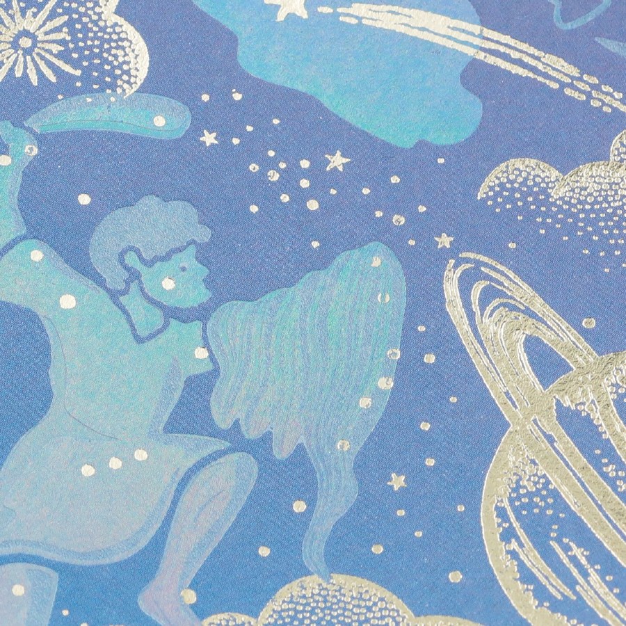 ROKKAKU 日本絕美燙金B6筆記本 日常小確幸 Night Sky