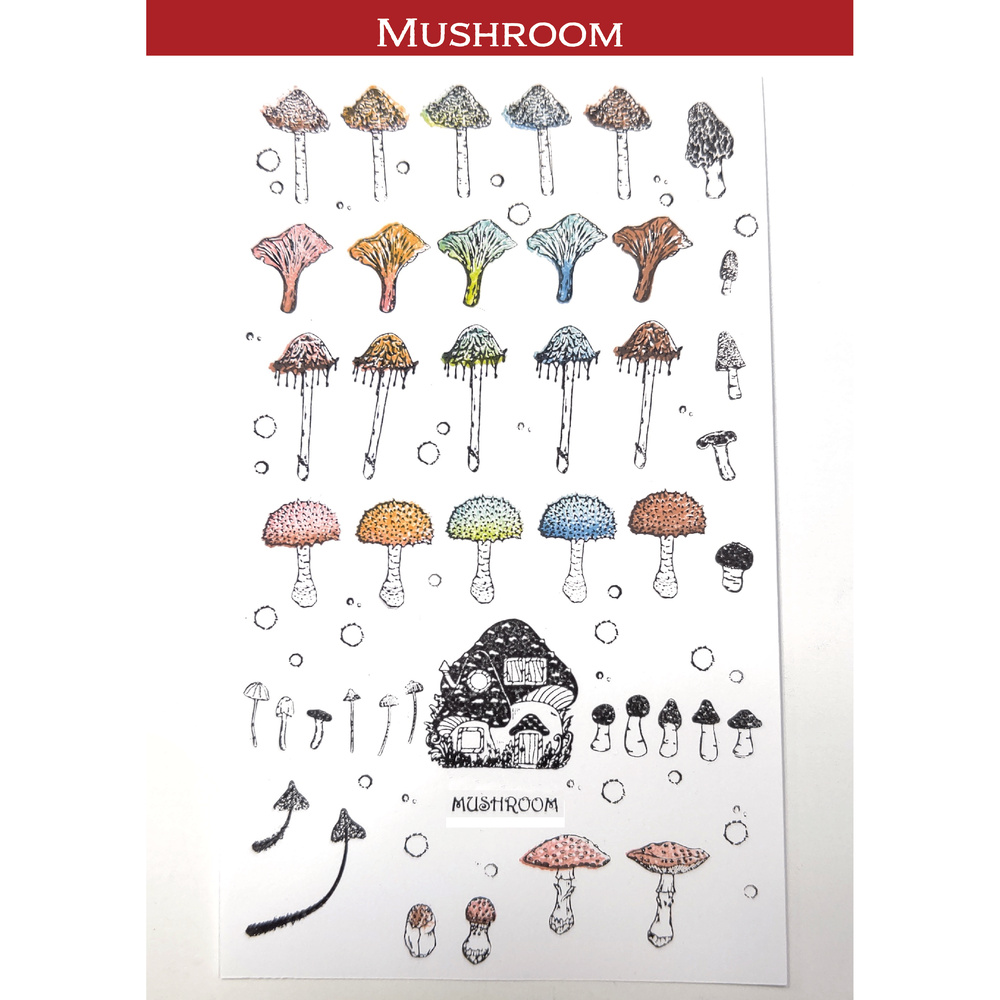 miniature 迷你水晶印章 香菇 Mushroom きのこ
