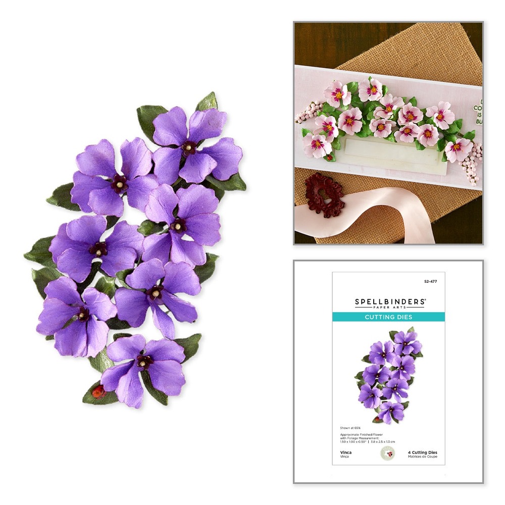 Spellbinders 長春花立體花朵刀模組 Vinca