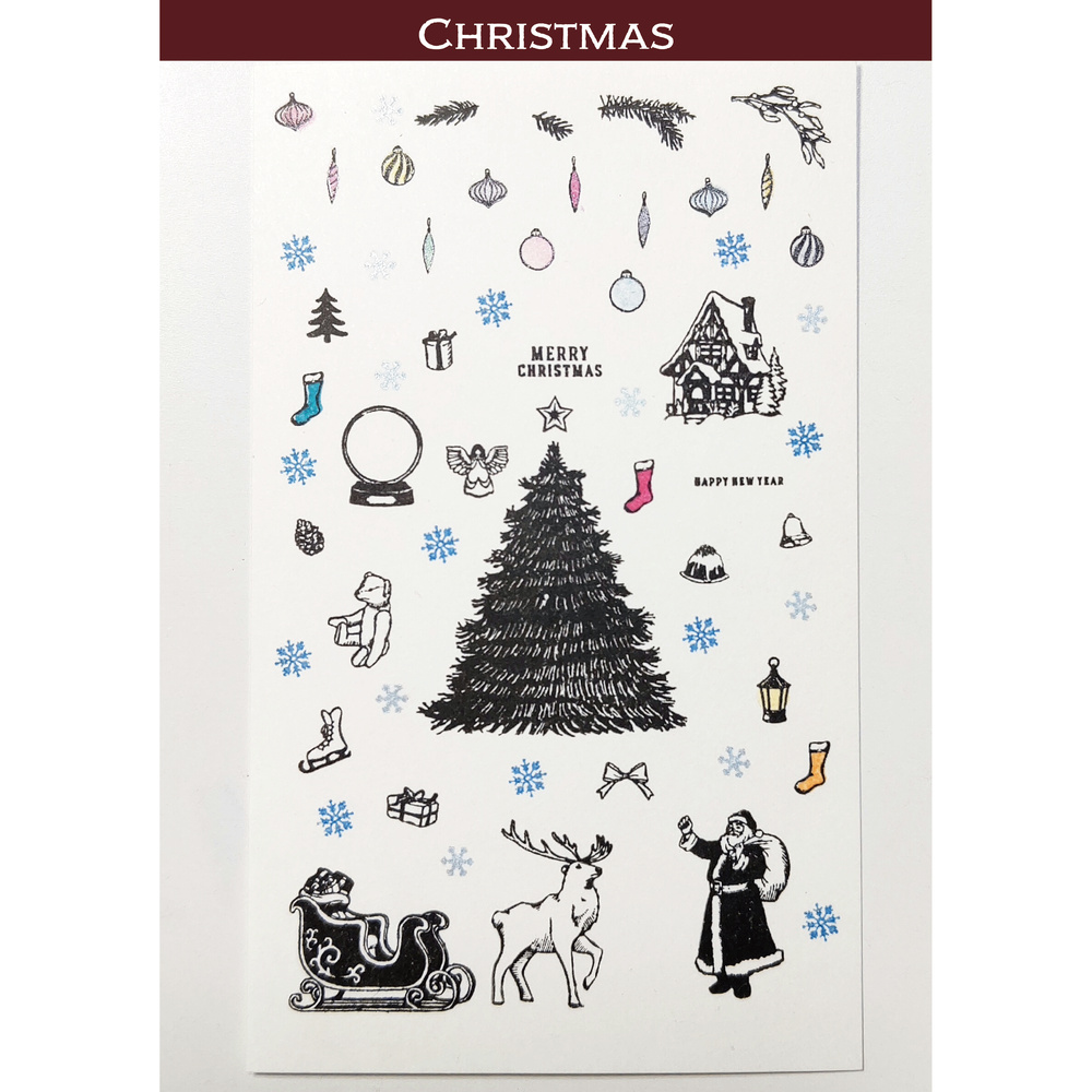 miniature 迷你水晶印章 聖誕節 Christmas クリスマス