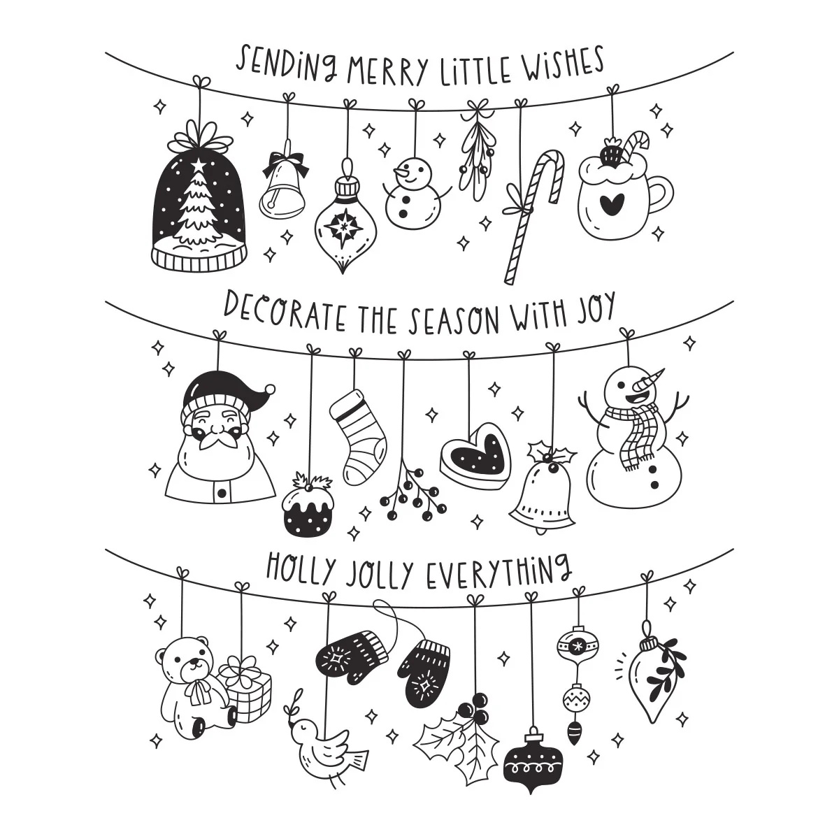 Spellbinders 聖誕佈置活版印刷燙金版 Decorate the Season