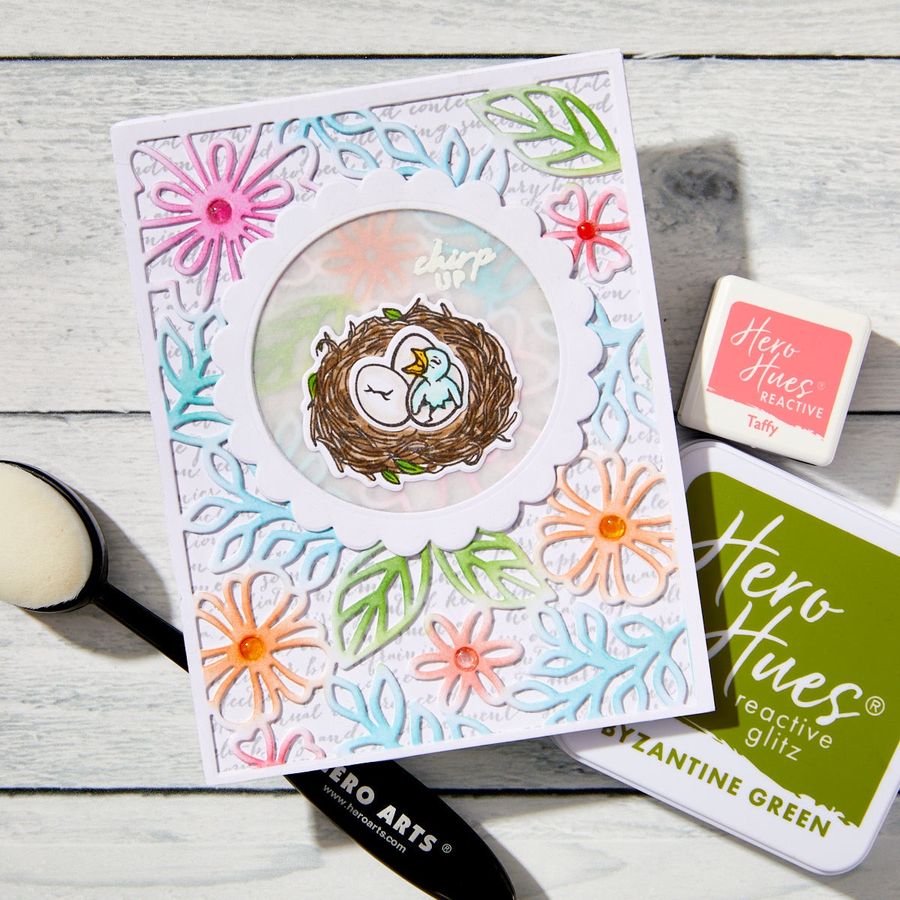Hero Arts 春日花卉滿版刀模 Spring Floral Cover Plate