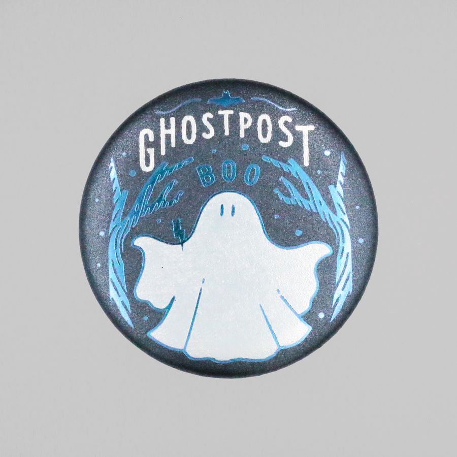 ROKKAKU ob1toy 燙金磁鐵「Ghost Post 幽靈郵局」｜日本製