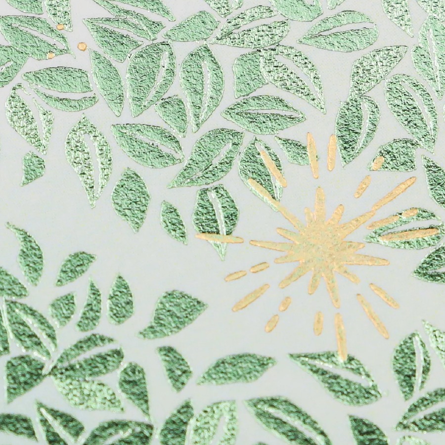 ROKKAKU 日本絕美燙金明信片 日常小確幸 Sunlit Leaves