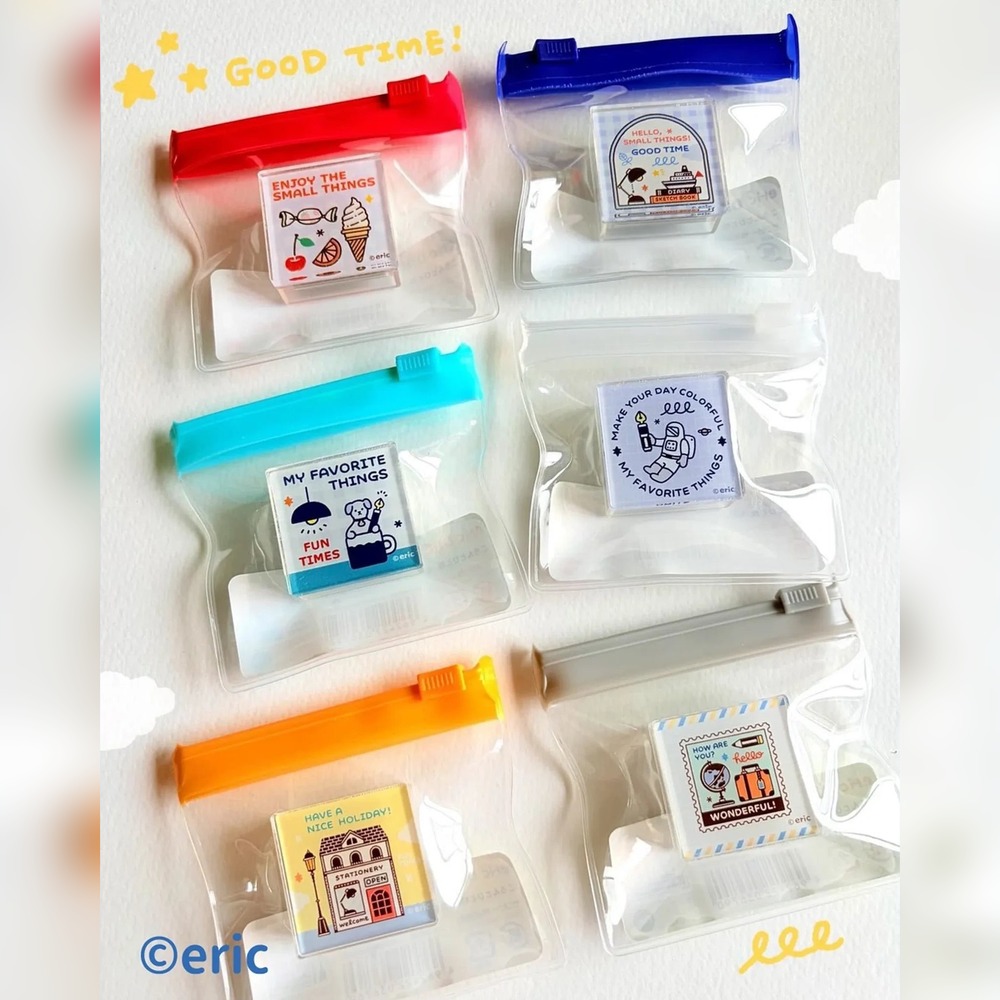 Sanby × Eric 隨身迷你浸透印章 DROP STAMP 全6款