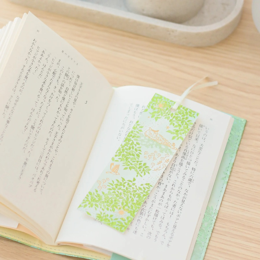 ROKKAKU 日本絕美燙金書籤 日常小確幸 Rainy Day