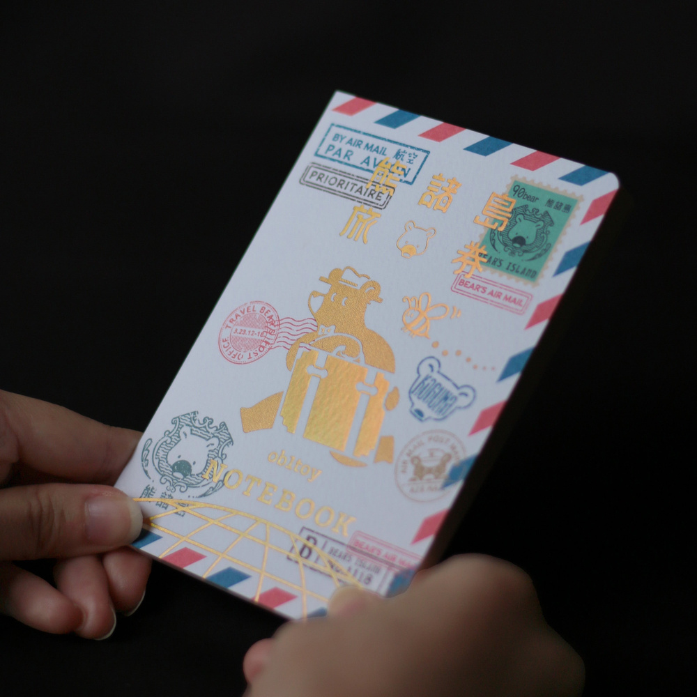 ROKKAKU ob1toy 護照風筆記本「AIR MAIL 航空郵件」｜日本製