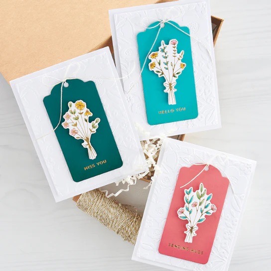 Spellbinders 為你送花燙金版和刀模組合 Flowers for You Glimmer Hot Foil Plate & Die Set