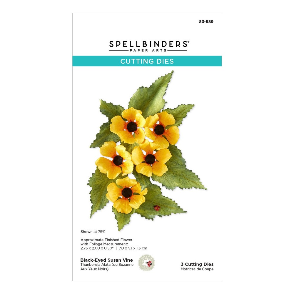 Spellbinders 黑眼蘇珊藤立體花朵刀模組 Black-Eyed Susan Vine