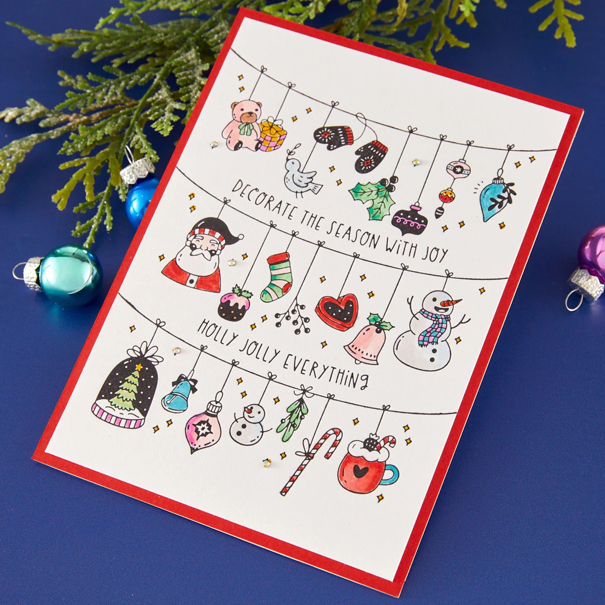 Spellbinders 聖誕佈置活版印刷燙金版 Decorate the Season