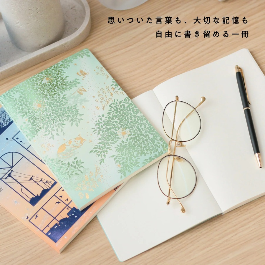 ROKKAKU 日本絕美燙金B6筆記本 日常小確幸 Rainy Day