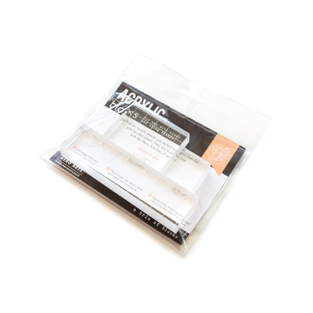 Hero Arts 壓克力印章座 3 入組 Small Acrylic Blocks Trio