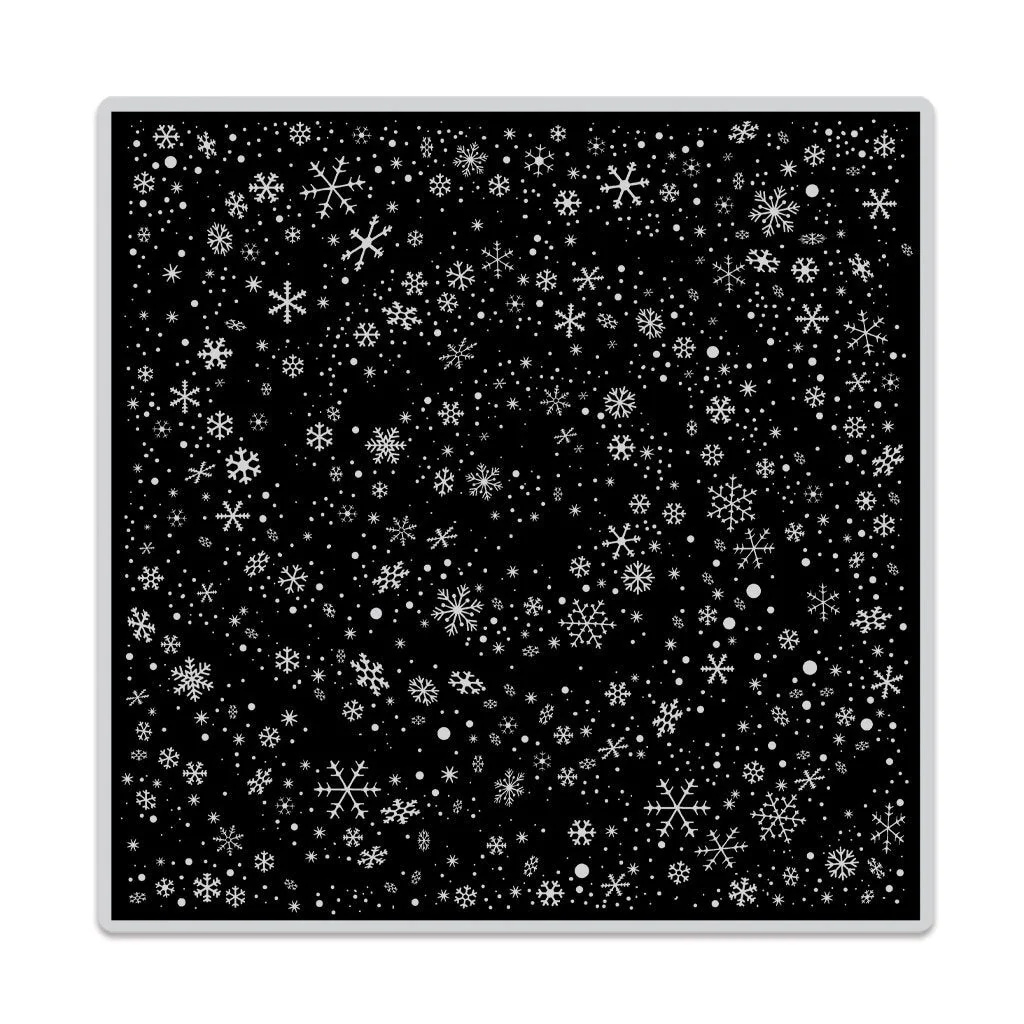 Hero Arts 漫天雪花大圖背景印章 Snowflake Swirl