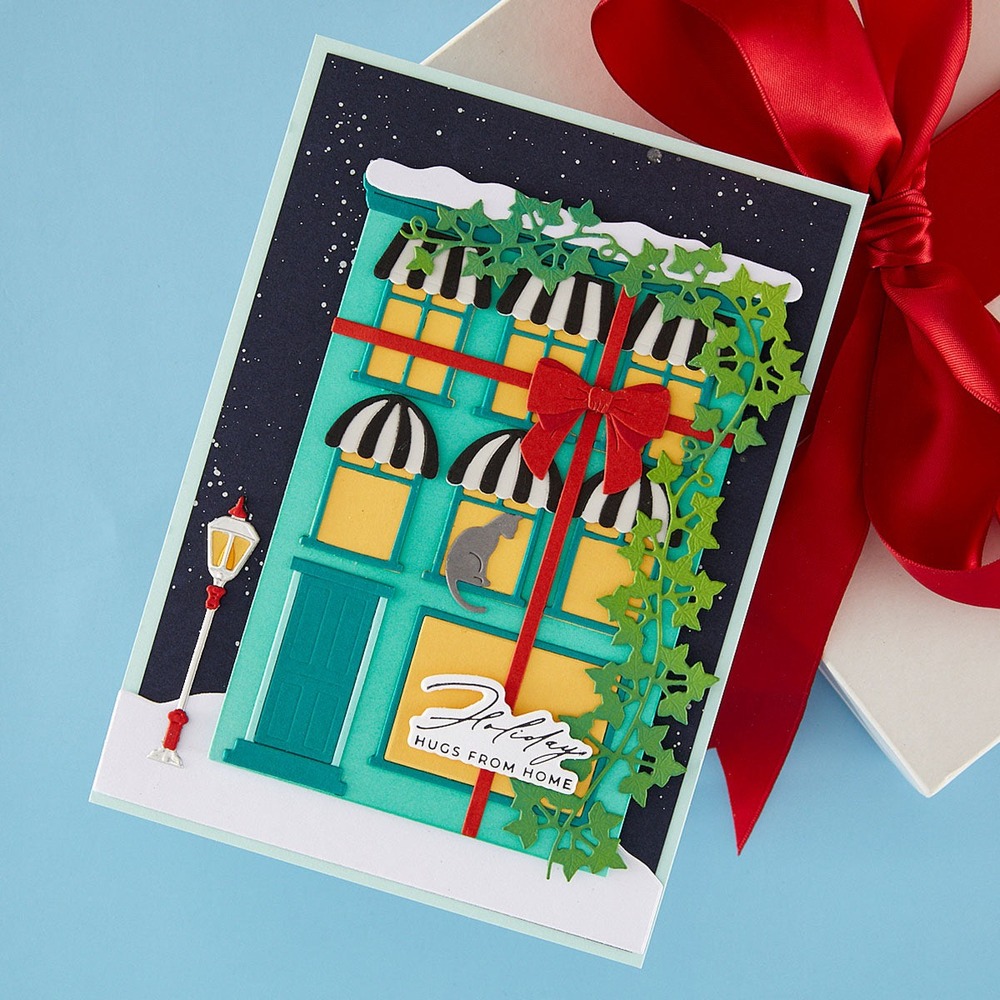Spellbinders 聖誕城市緞帶裝飾刀模組 Wrapped Up City Holiday