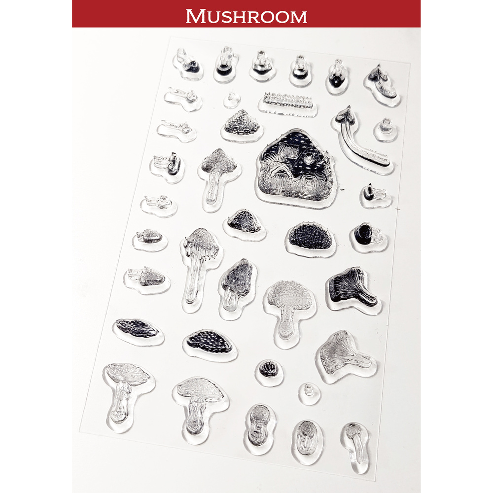 miniature 迷你水晶印章 香菇 Mushroom きのこ