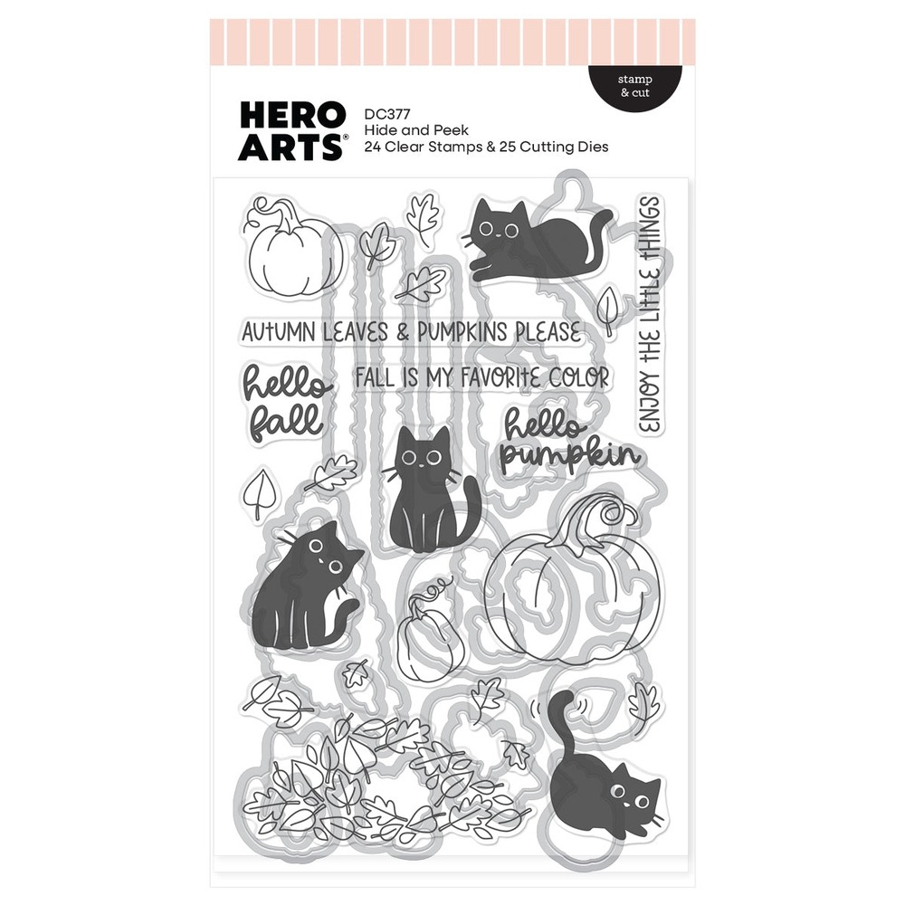 Hero Arts 躲貓貓秋日印章刀模組 Hide and Peek