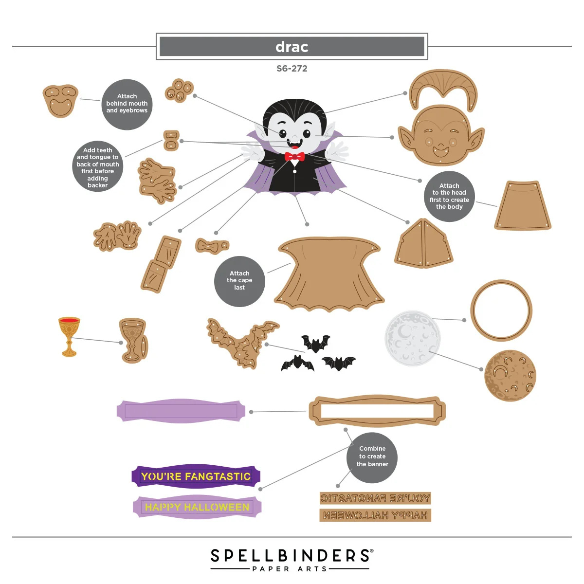 Spellbinders 吸血鬼刀模組 Drac