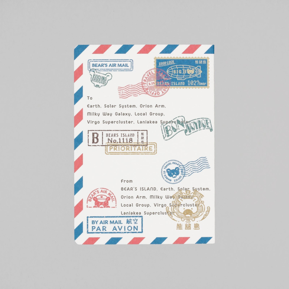 ROKKAKU ob1toy 護照風筆記本「AIR MAIL 航空郵件」｜日本製